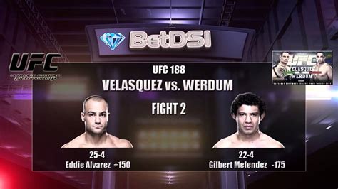 UFC 188 Betting: Velasquez vs Werdum .